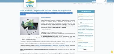 Guide de Terrain - Régénération low-tech fondée sur les processus