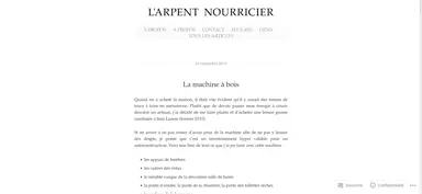 L'arpent nourricier
