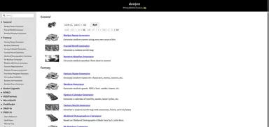 Donjon, RPG Tools