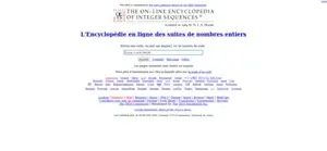 L'Encyclopédie en ligne des suites de nombres entiers